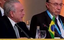 Meirelles dorme durante discurso de Temer na Cúpula do Mercosul