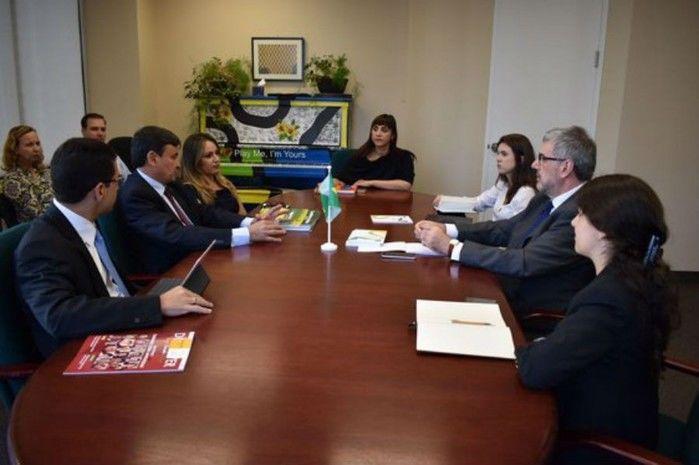 Governador Wellington Dias em viagem ao Canadá (Crédito: Reprodução)