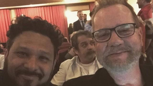 Luiz Fernando Guimarães com o marido