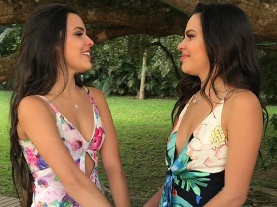 Emilly e Mayla comemoram aniversário em cidade natal