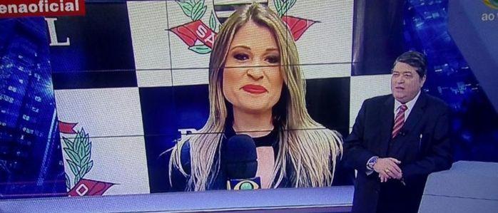 Datena flerta com repórter ao vivo e atitude repercute na web