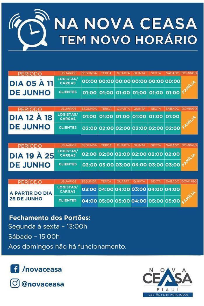 Novos horários foram implantados (Crédito: Reprodução)
