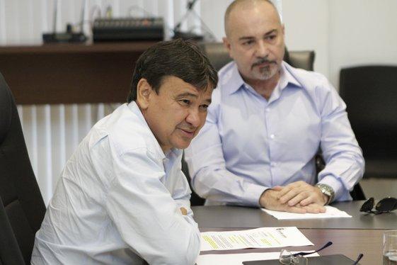 Governador Wellington Dias recebe deputado estadual, Henrique Rebelo