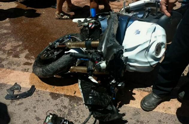Veículo ficou destruído após o acidente na BR-222 (Crédito: TV Verdes Mares)