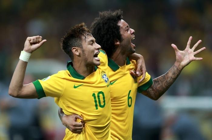 Neymar e Marcelo são companheiros na seleção brasileira (Crédito: Getty)