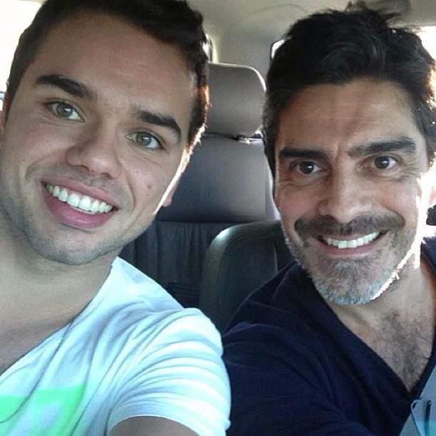 Junno Andrade e seu filho Vinicius