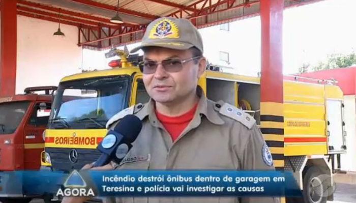 Major Veloso, do Corpo de Bombeiros (Crédito: Rede Meio Norte)