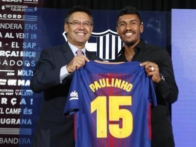Paulinho é apresentado no Barcelona com a 15: "Momento especial’