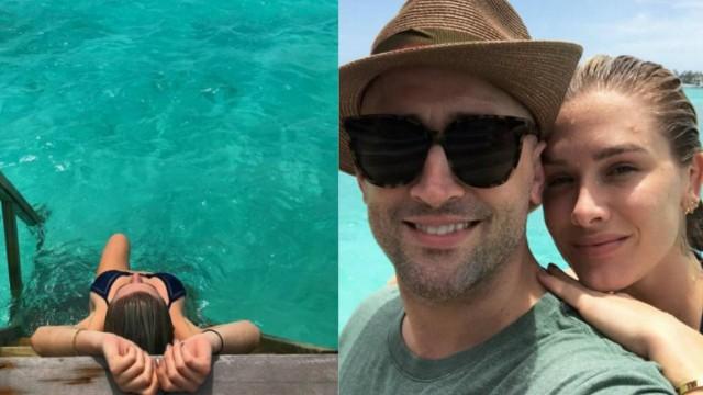 Fiorella, Paulo Gustavo e Marquezine passam férias nas Maldivas