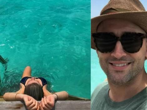 Fiorella, Paulo Gustavo e Marquezine passam férias nas Maldivas
