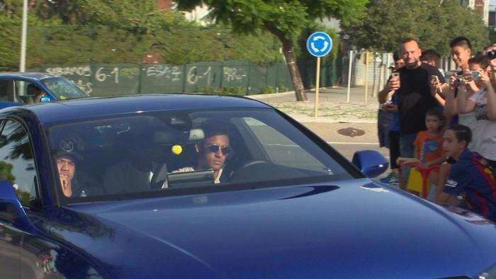 Neymar deixa treino do Barcelona (Crédito: Ivan Raupp)