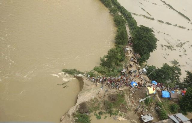 Locais atingidos pelas inudações (Crédito: National Disaster Response Force via AP)