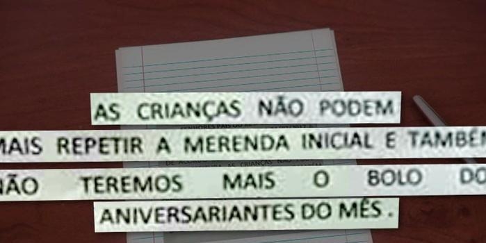 Alunos estão proibidos de repetir merenda em escolas de São Paulo