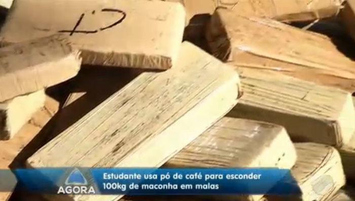 Droga apreendida com 100 kg de maconha (Crédito: Rede Meio Norte)