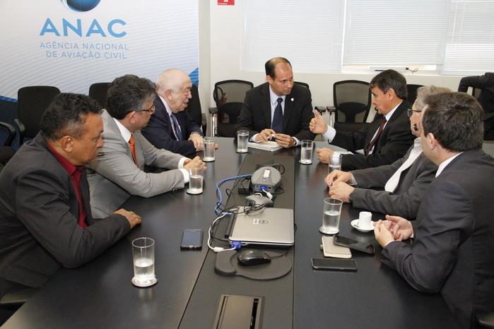 Governador Wellington Dias em reunião na Anac (Crédito: Reprodução)