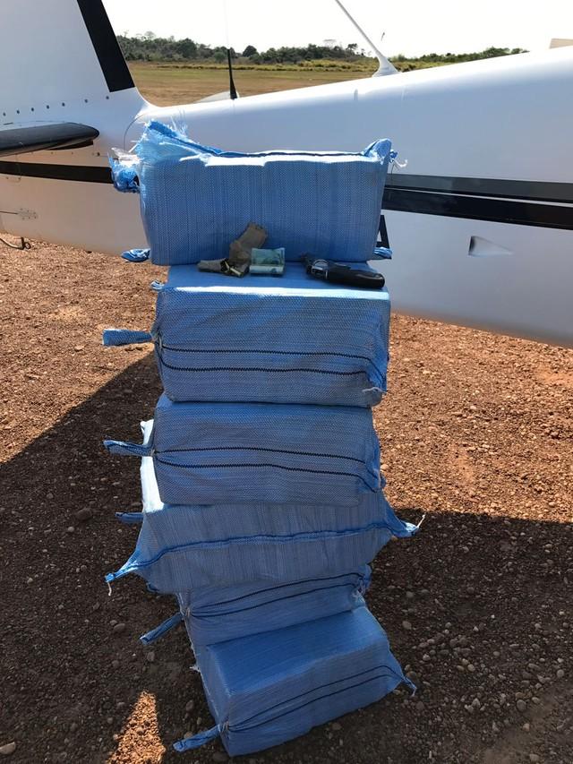 Droga estava em sacos (Crédito: Polícia Federal de MT)