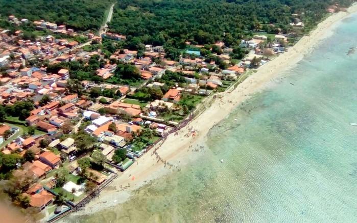 Acidente ocorreu em Mar Grande, a cerca de 200 metros da costa (Crédito: TV Bahia)