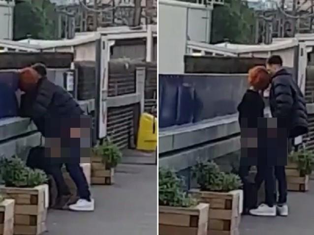 Casal é flagrado fazendo sexo em estação de trem