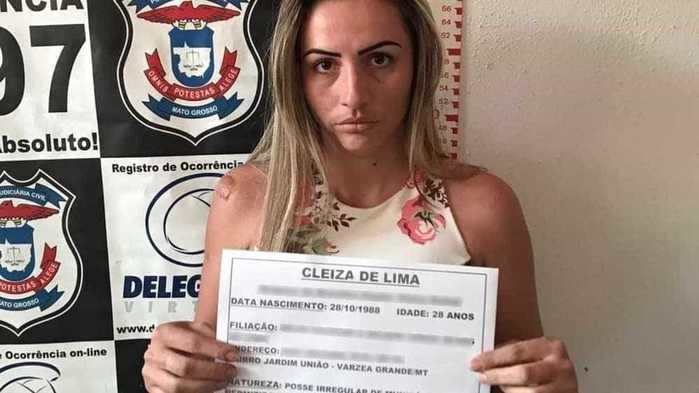 'Bibi de VG' é presa suspeita de cometer crimes a mando do marido (Crédito: Polícia Civil)