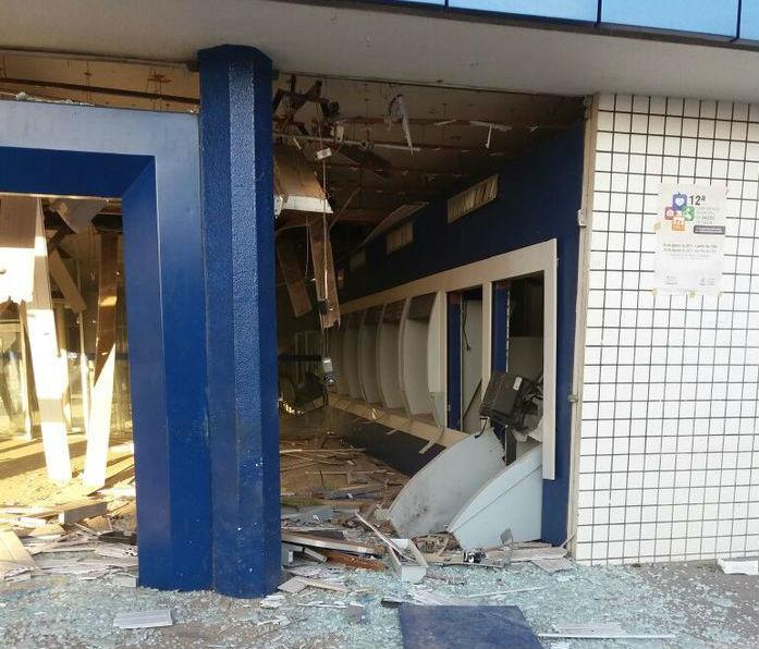 Explosão em agência da Caixa de Timon (Crédito: Reprodução)