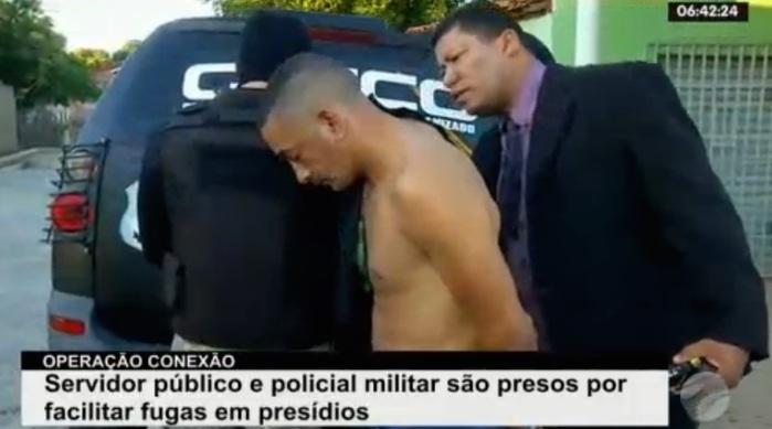 Josimar sendo preso (Crédito: Reprodução/TV Meio Norte)
