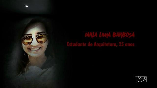 Reportagem traz o caso de Iarla Barbosa, assassinada pelo namorado (Crédito: TV Mirante)