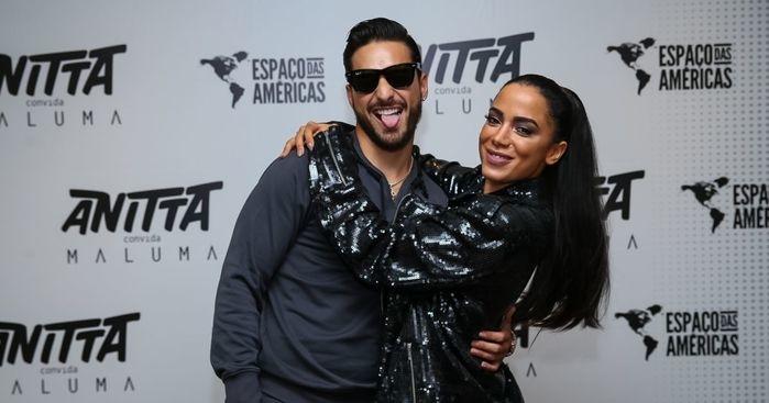 Maluma e Anitta (Crédito: Reprodução/internet)