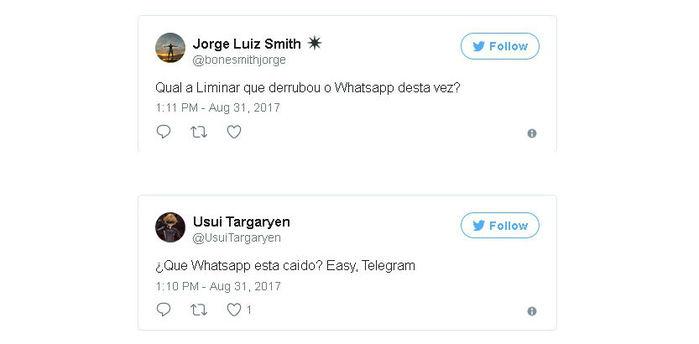 Usuários reclmam de instabilidade no aplicativo (Crédito: Twitter)