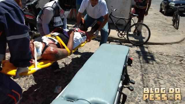 Homem fica gravemente ferido após acidente em Parnaíba