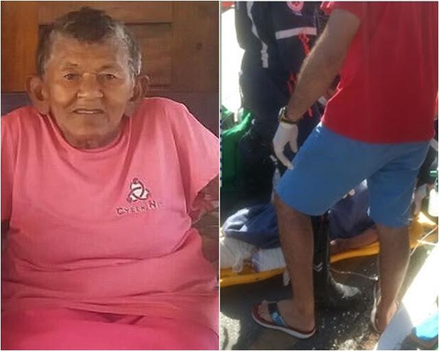 Morre no hospital idosa atropelada por moto em Parnaíba