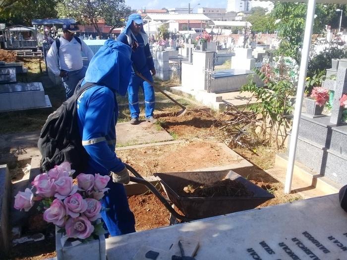 Limpeza dos cemitérios da capital será intensificada (Crédito: Reprodução)