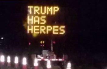 "Trump tem herpes"