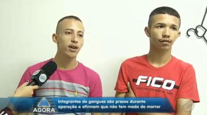 Felipe Gabriel Santos Rêgo e Lucas Matheus Alves da Silva (Crédito: Rede Meio Norte)