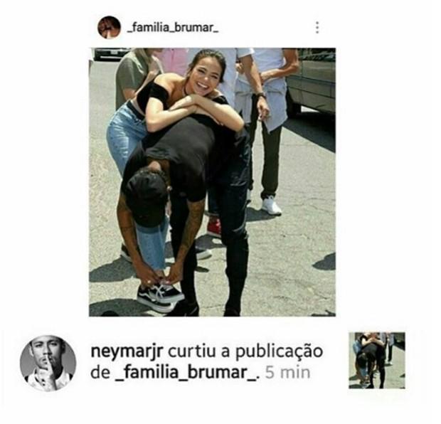 Neymar curte fotos com Bruna Marquezine (Crédito: Reprodução)