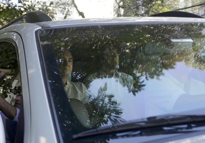 oesley Batista chega à sede da PF em São Paulo (Crédito: AP Photo)
