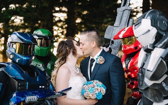 Casamento inspirado em quadrinhos (Crédito: Piotrek Ziolkowski )