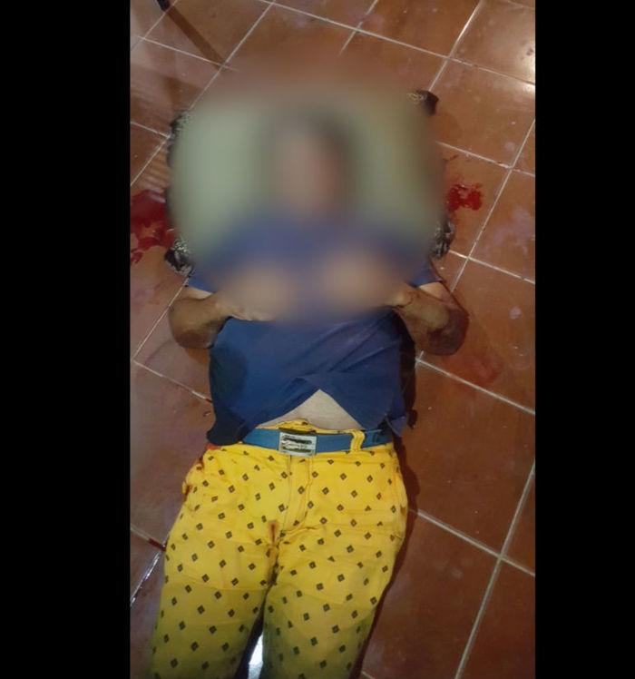 Vítima morreu no local (Crédito: Reprodução)