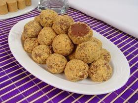 REVISTA: Receita - Brigadeiro de Paçoca com recheio de Nutella