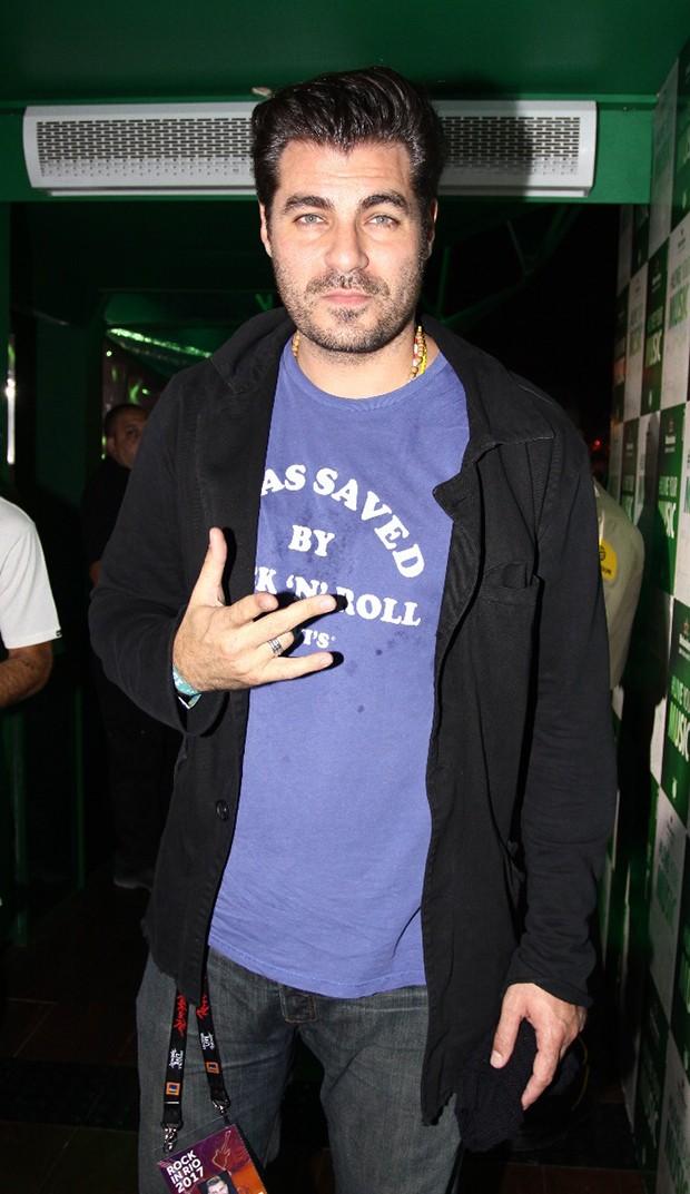 Thiago Lacerda passa por apuros e “perde” filho no Rock in Rio (Crédito: Roberto Valverde/ Ed. Globo)