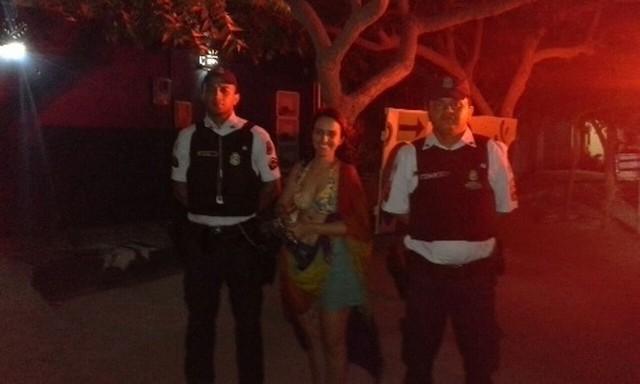 Suzana Dabess foi resgatada pela Polícia Militar (Crédito: SSPDS)