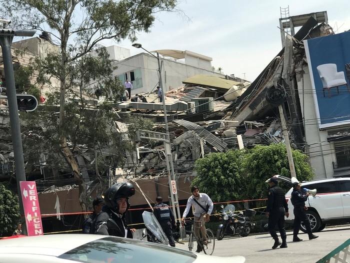 Forte terremoto atinge o México (Crédito: Ronaldo Schemidt/AFP)