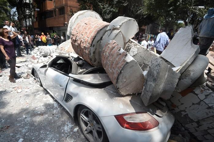 Forte terremoto atinge o México (Crédito: Ronaldo Schemidt/AFP)