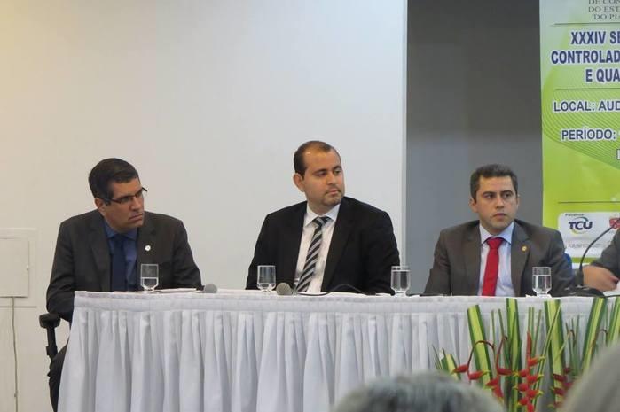 Delegado Reinaldo Camelo de Carvalho noSeminário de Formação de Controladores Sociais (Crédito: TCE)