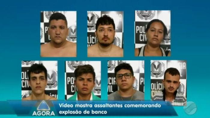 Quadrilha presa pelo Greco (Crédito: Rede Meio Norte)