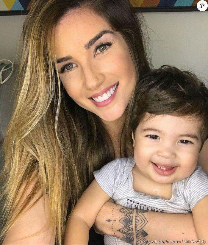 Aline Gotschalg confessa que dispensou babá para cuidar do filho (Crédito: Reprodução/Instagram)
