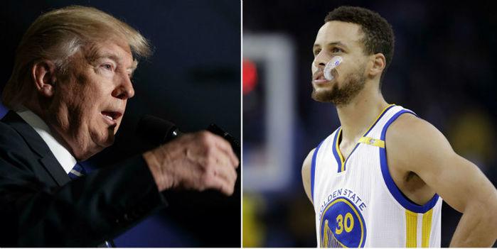 Stephen Curry afirmou não querer encontrar com o presidente (Crédito: Reprodução)