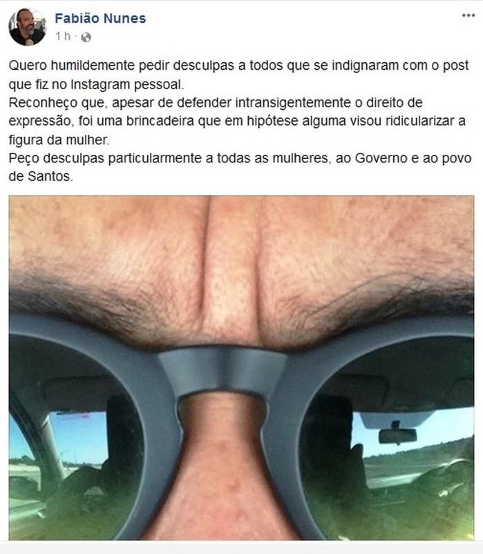 Secretário pediu desculpas após postagem polêmica (Crédito: Reprodução/Instagram)