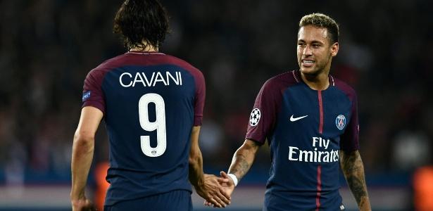 Cavani e Neymar (Crédito: AFP)