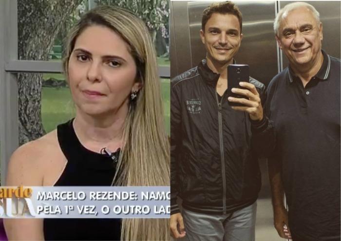 Namorada e filho do apresentador estão em pé de guerra (Crédito: Reprodução)