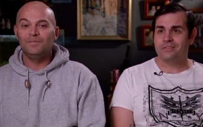 Ben Rogers e Mark Poidevin deram uma entrevista afirmando que são contra ao casamento homoafetivo (Crédito: Reprodução/ABC)